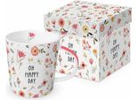 Ppd Oh Happy Day Trend Mug, In Geschenkbox, Henkelbecher, Kaffeebecher, Becher, Tasse, New Bone China, 400 Ml, 160300775