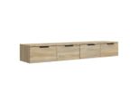 Armadi A Muro 2 Pezzi Rovere Sonoma 68X30X20 Cm Materiale Legno