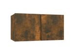 Parete Tv In Rovere Fumé 60X30X30 Cm Materiale In Legno