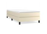 Vidaxl Struttura Letto A Molle Insacchettate Crema 80X200 Cm In Pelle Finta