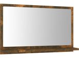 Specchio Da Bagno Rovere Fumé 60X10,5X37 Cm Materiale In Legno