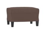 Poggiapiedi Marrone 60X50X41 Cm In Pelle Finta