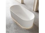 Vasca Da Bagno, Vasca Ovale, Vasca Autoportante, Vasca Per Il Bagno, Vasca A Strisce, Vasca A Led150*75*58Cm/Tw-7681-150/