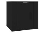 Vidaxl Mobile Tv A Parete Nero 40X34,5X40 Cm