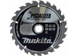 Lama Circolare Makita 165X20X24Z, Utensile Professionale Per Carpenteria Ed Edilizia, Design Rinforzato, Tagli Veloci E Precisi, 24 Denti, Alta Resistenza, Colore Metallizzato.