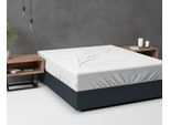 Sleeptime 100% Flanella Basic, Lenzuolo Matrimoniale Bianco 140 X 200 Cm