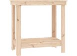 Vidaxl Banco Da Lavoro 80X50X80 Cm In Legno Di Pino Massiccio