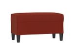 Vidaxl Panca Rosso Vino 70X35X41 Cm In Pelle Finta