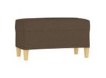 Vidaxl Panca Marrone 70X35X41 Cm In Tessuto