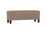 Vidaxl Panca Taupe 100X35X41 Cm In Tessuto Microfibra