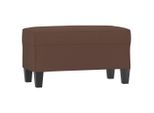 Panca Marrone 70X35X41 Cm In Pelle Finta