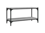 Mobile Tv Grigio Sonoma 80X33X41 Cm In Legno E Acciaio