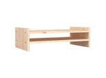 Vidaxl Supporto Per Monitor 50X27X15 Cm In Legno Di Pino Massiccio