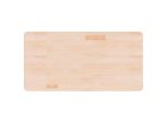 Vidaxl Piano Lavabo 100X50X2,5 Cm In Legno Massiccio Non Trattato