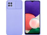 Cadorabo Custodia Per Samsung Galaxy A22 5G Custodia Protettiva In Viola Custodia Del Telefono Cellulare Tpu Custodia Cover Fotocamera Protezione