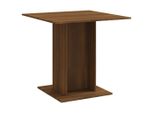 Vidaxl Tavolo Da Pranzo In Rovere Marrone 80X80X75 Cm Materiale A Base Di Legno