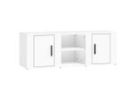 Mobile Tv Bianco 100X31,5X35 Cm Materiale In Legno