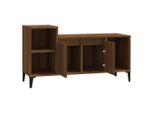 Mobile Tv Look Rovere Marrone 100X35X55 Cm Materiale A Base Di Legno