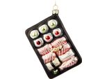 Brubaker Sushi Box Bomboniera Natalizia In Vetro - Dipinta A Mano E Soffiata A Bocca - Decorazione Per Albero Di Natale Divertente - Bomboniera Per Albero Di Natale Cibo