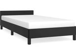 Vidaxl Struttura Letto Con Testiera Senza Materasso Nero 100X200 Cm