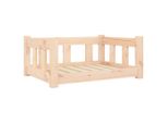 Vidaxl Letto Per Cani 65,5X50,5X28 Cm In Legno Di Pino Massiccio