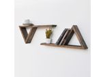 Skye Decor, Aa084, Mensole Da Parete, Noce, Legno, 40 X 20 X 9 Cm