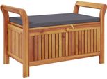 Vidaxl Panca Da Giardino Con Cuscini 91 Cm In Legno Massiccio Di Acacia