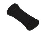Vidaxl Corda Da Lavoro Nera 4 Mm 25 M Poliestere