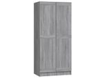 Vidaxl Armadio Grigio Sonoma 82,5X51,5X180 Cm Materiale A Base Di Legno
