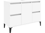Syfax™ Mobile Lavabo Bianco 80X33X60 Cm In Legno Multistrato