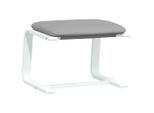 Vidaxl Sgabello Grigio Chiaro 51X41X40 Cm Tessuto
