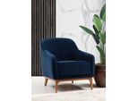 Lusso Poltrona Sitter Soggiorno 1 Seduta Tessuto Poliestere Stile Design Moderno Nuovo