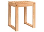 Vidaxl Sgabello Da Bagno 40X30X46 Cm In Legno Massiccio Di Noce