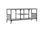 Mobile Tv Grigio Sonoma 100X35X45 Cm Materiale A Base Di Legno E Ferro
