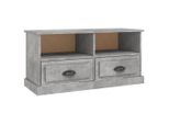 Mobile Tv Vidaxl Grigio Cemento 93X35,5X45 Cm Materiale A Base Di Legno