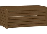 Vidaxl Cassetta Da Giardino Marrone Miele 101X50,5X46,5 Cm In Legno Di Pino Massiccio