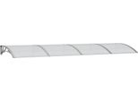 Vidaxl Tettoia Per Porte Grigio 350X100 Cm In Policarbonato