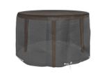 Syfax™ Coperture Mobili Da Giardino 2Pz 6 Occhielli Ø125X75 Cm Rotonde