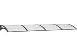 Vidaxl Tettoia Per Porta Nera 350X100 Cm In Policarbonato