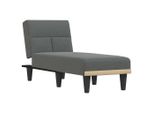 Chaise Longue In Tessuto Grigio Scuro
