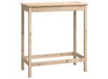 Vidaxl Tavolo Da Bar 100X50X110 Cm In Legno Di Pino Massiccio