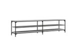 Mobile Tv Grigio Sonoma 200X30X50 Cm In Legno E Metallo