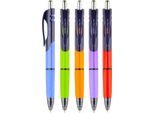 Penna A Sfera A Triangolo Easy Ink, Display Blu Con Refill, Mix Di Colori