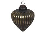 Guaina Natalizia Clayre & Eef Ø 7X8 Cm In Vetro Nero