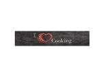 Vidaxl Tappeto Da Cucina Lavabile Per Cucina Nero 60X300 Cm Velluto