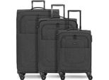 Redolz Carrello Essentials 12 Trolley-Set 3 -Pezzi Black Grigio Scuro