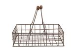 Cesto Portaoggetti Clayre & Eef 34X19X8 Cm Ferro Marrone