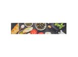 Vidaxl Tappeto Da Cucina Lavabile Vino E Cibo 60X300 Cm Velluto