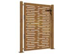 Vidaxl Cancello Da Giardino 105X155 Cm In Acciaio Corten Design Quadrato