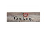 Vidaxl Tappeto Cucina Lavabile Grigio 45X150 Cm Velluto
